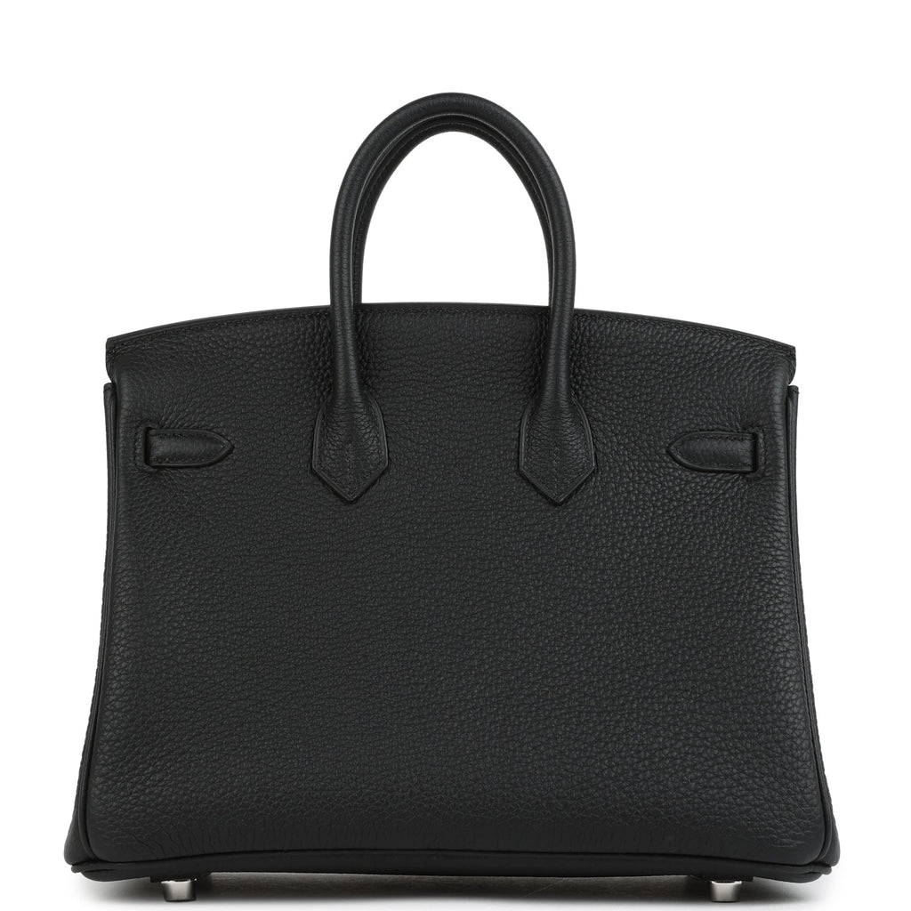 Hermes Birkin 25 Black Togo Brushed Palladium Hardware