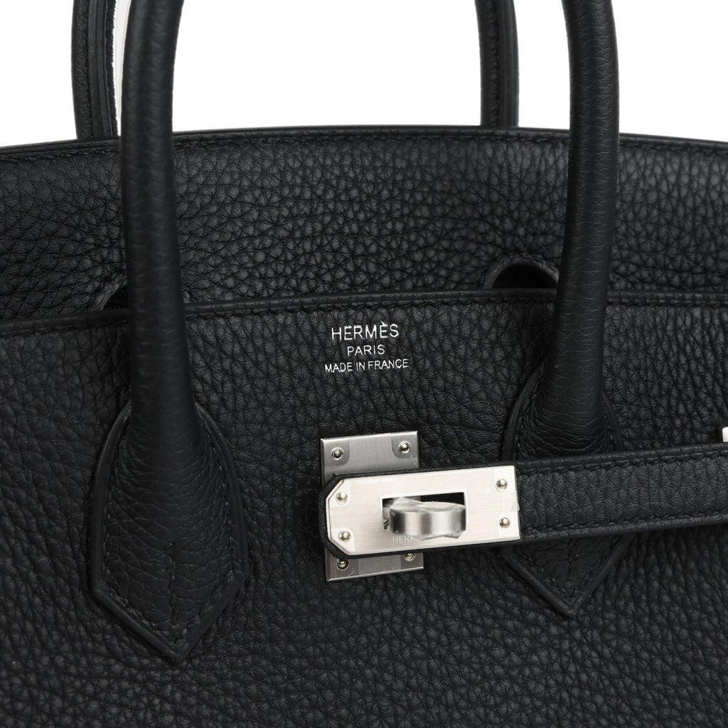 Hermes Birkin 25 Black Togo Brushed Palladium Hardware