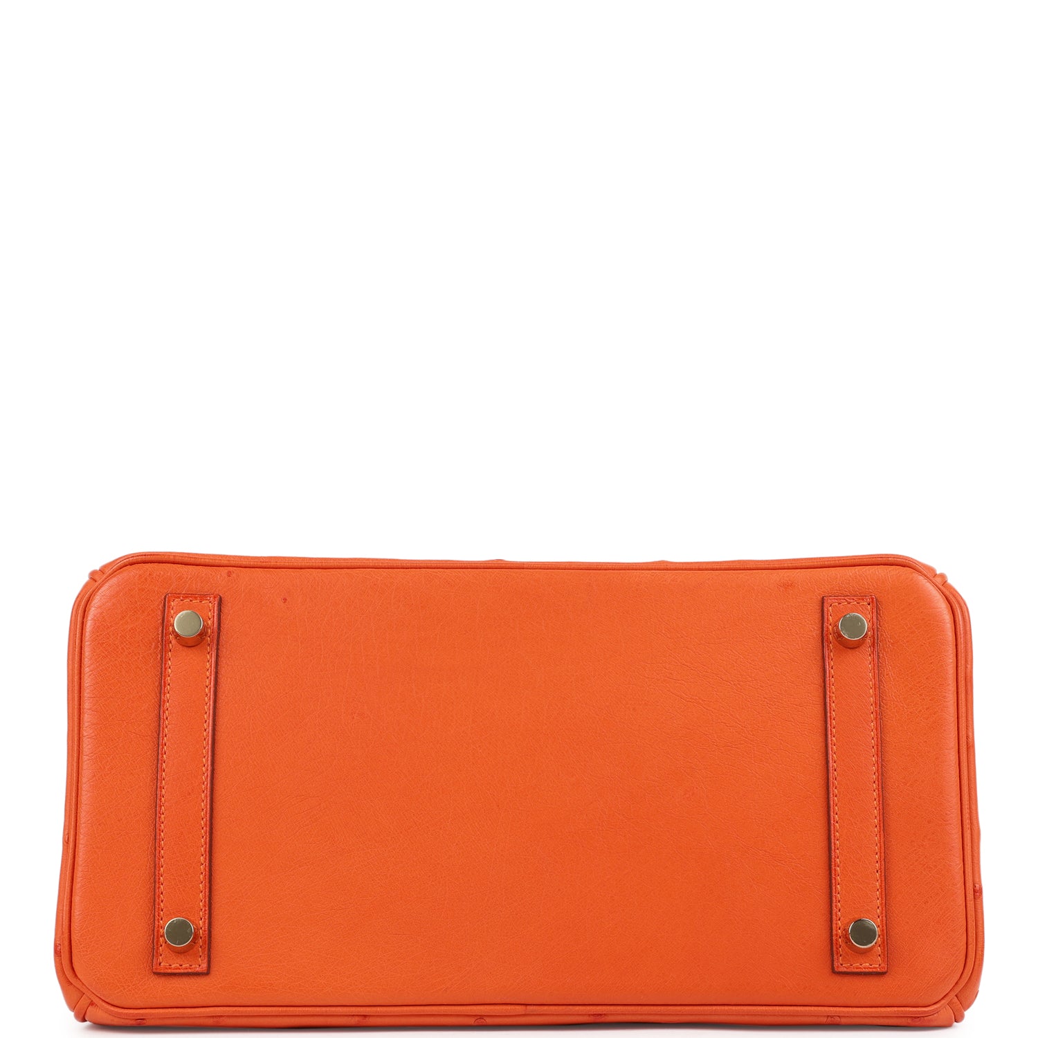 New Hermes Birkin 30 Tangerine Ostrich Gold Hardware