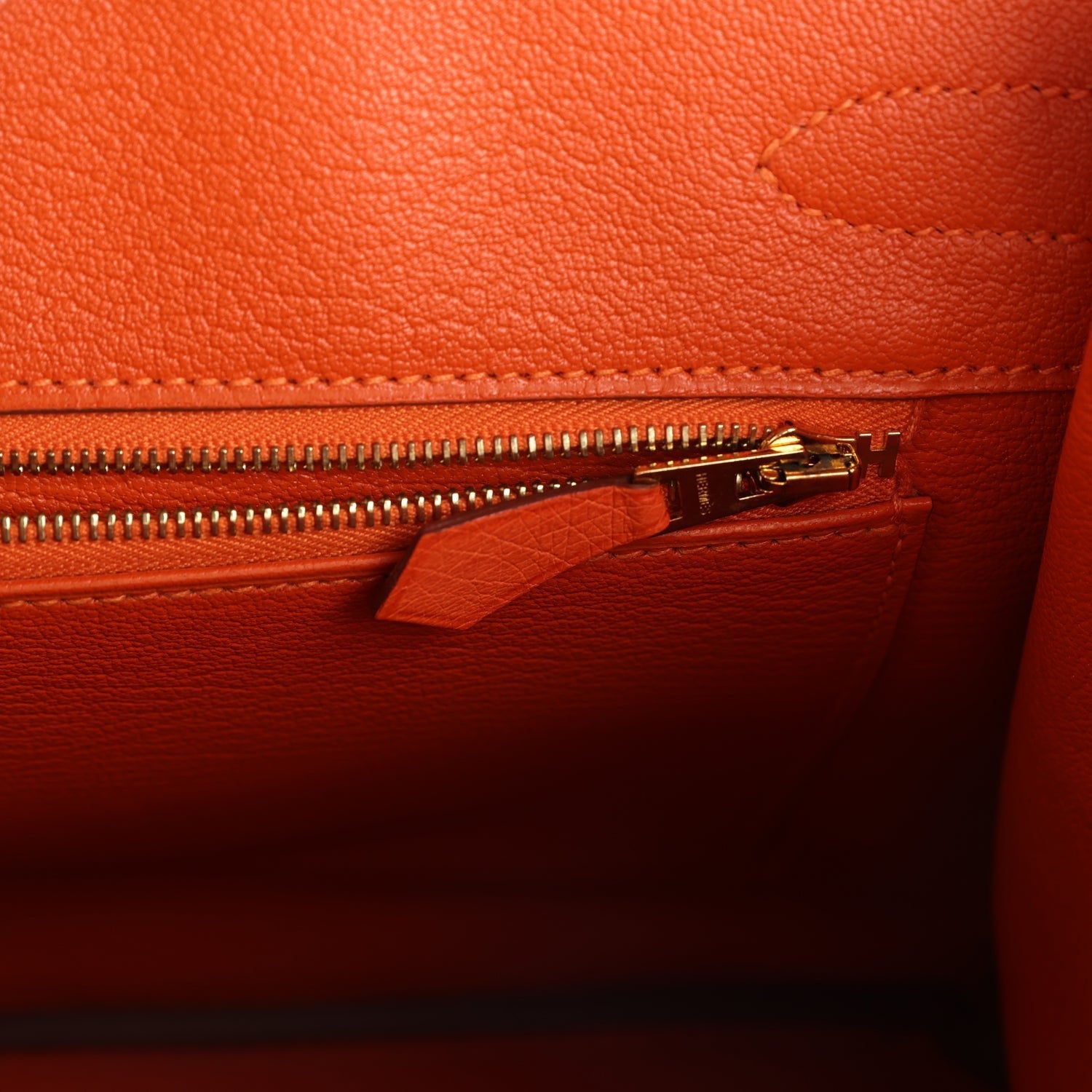New Hermes Birkin 30 Tangerine Ostrich Gold Hardware