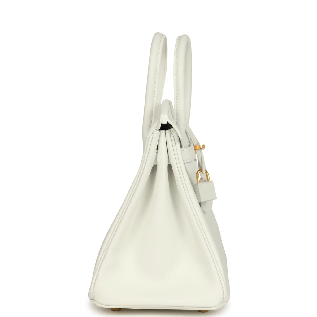 Hermes Birkin 25 New White Swift Gold Hardware