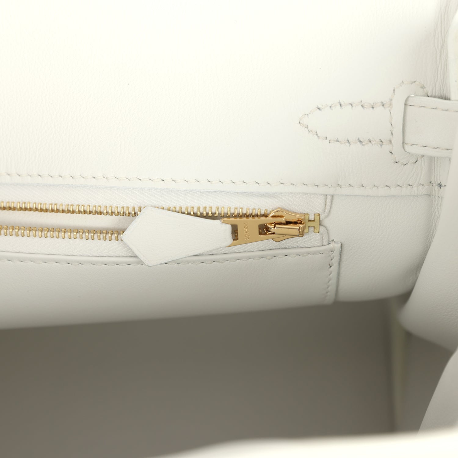 Hermes Birkin 25 New White Swift Gold Hardware