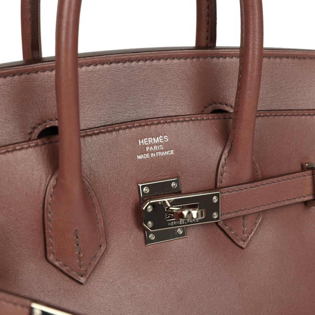 Hermes Birkin 25 Griolet Tadelakt Palladium Hardware