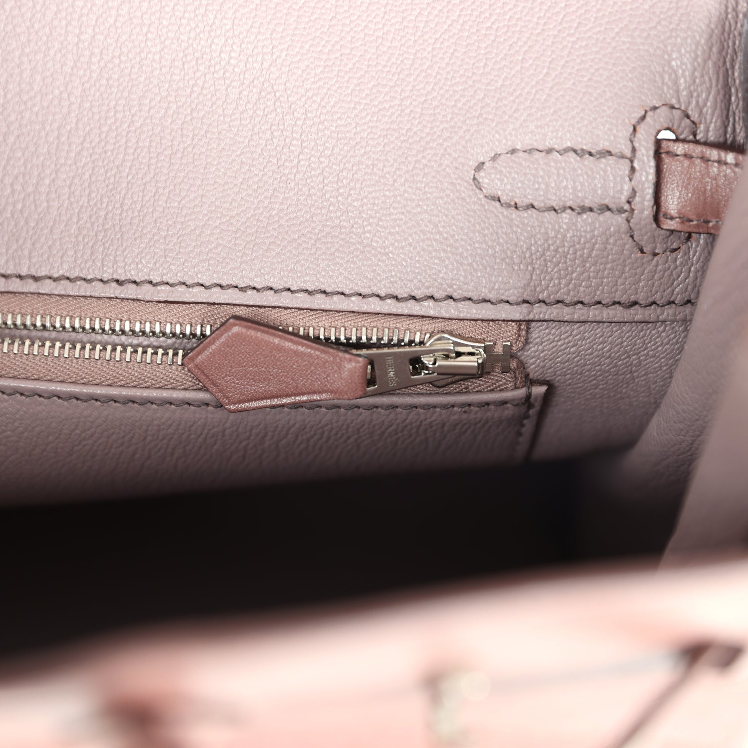 Hermes Birkin 25 Griolet Tadelakt Palladium Hardware