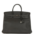 Hermes Birkin 40 Graphite Clemence Palladium Hardware
