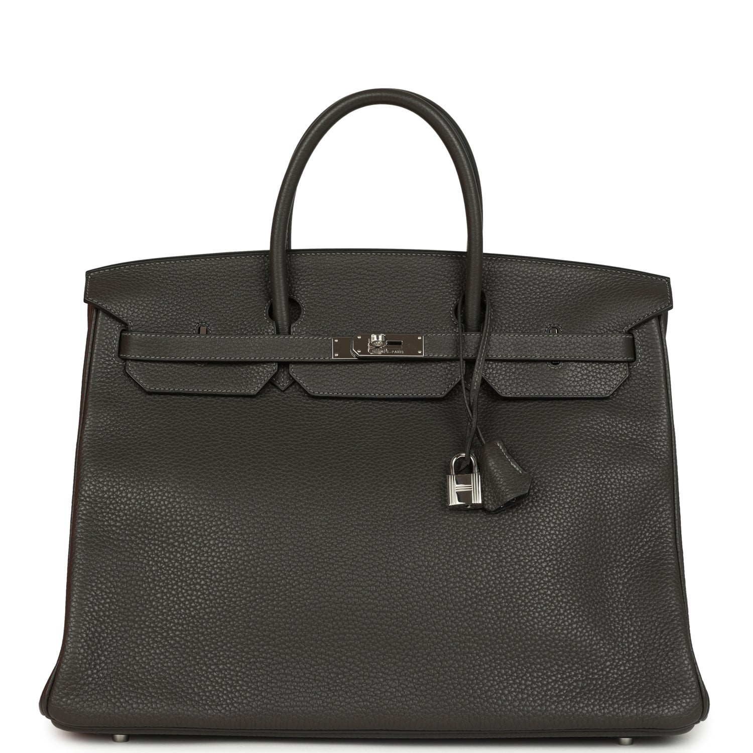 Hermes Birkin 40 Graphite Clemence Palladium Hardware