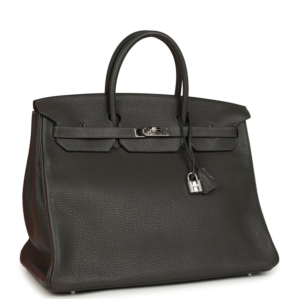 Hermes Birkin 40 Graphite Clemence Palladium Hardware