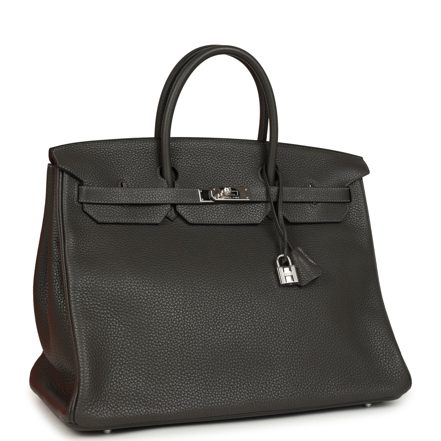 Hermes Birkin 40 Graphite Clemence Palladium Hardware