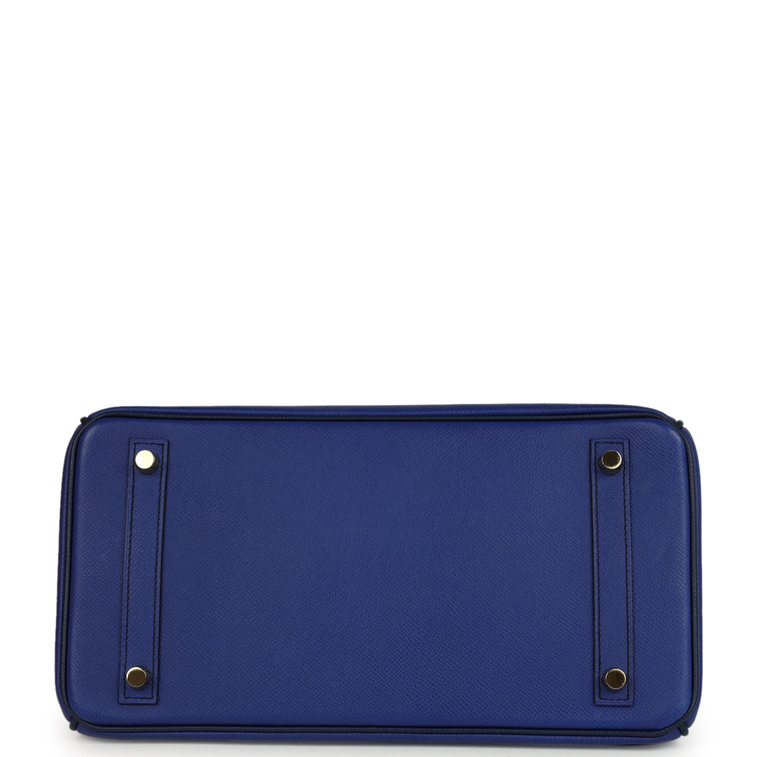 Pre-owned Hermes Special Order (HSS) Birkin 30 Bleu Electric and Bleu Saphir Epsom Brushed Gold Hardware