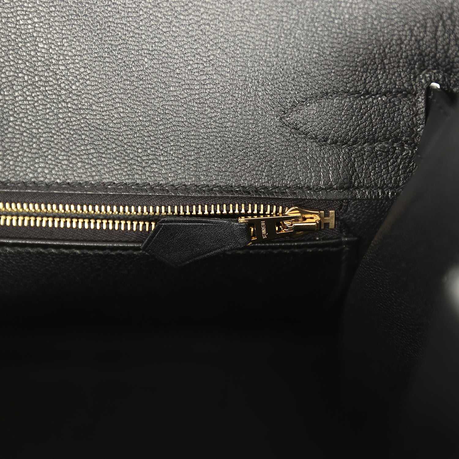 Pre-owned Hermes Birkin Sellier 30 Black Monsieur Gold Hardware