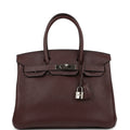 Hermes Birkin 30 Birkin 30 Havane Clemence Verso Palladium Hardware