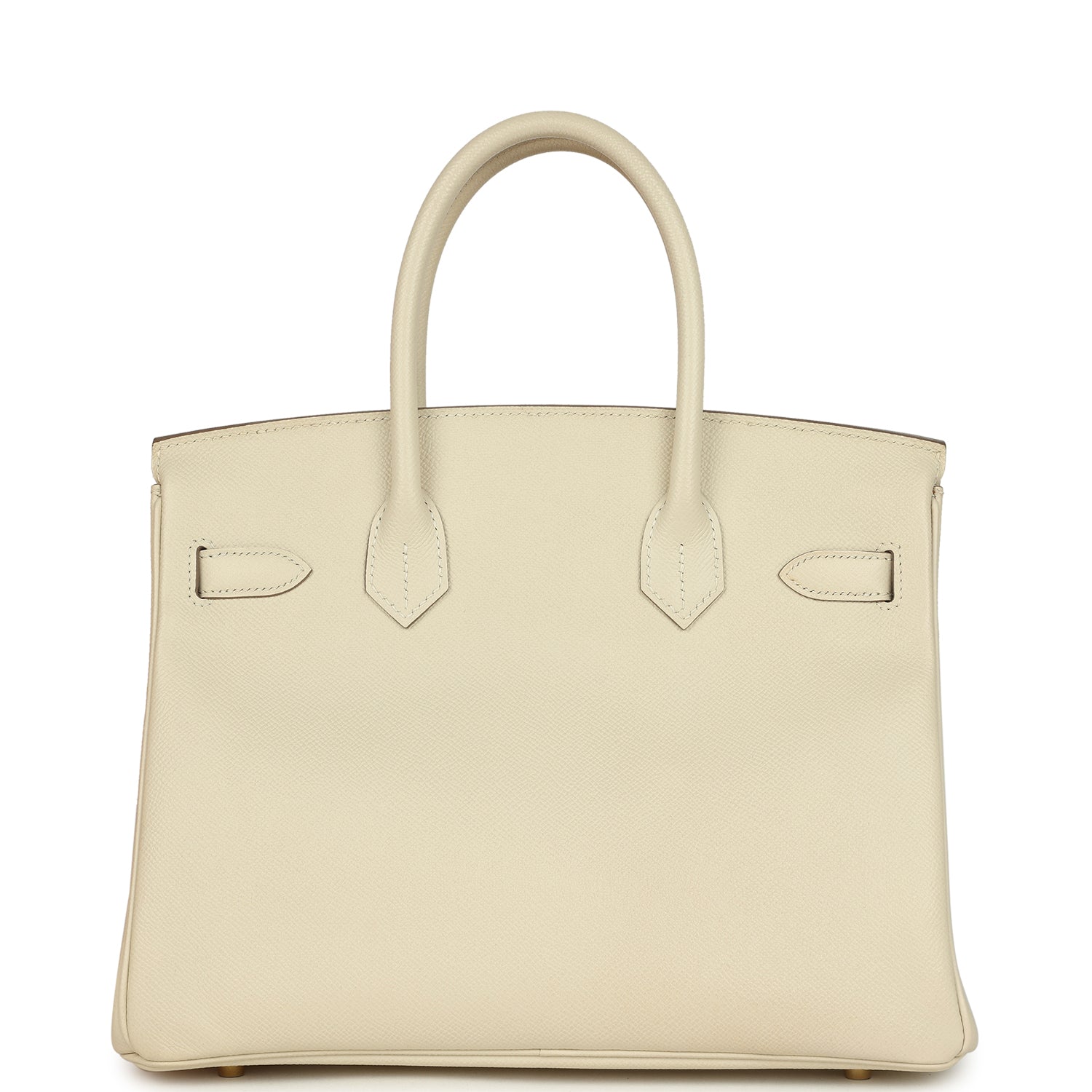 Pre-owned Hermes Birkin 30 Craie Epsom Gold Hardware