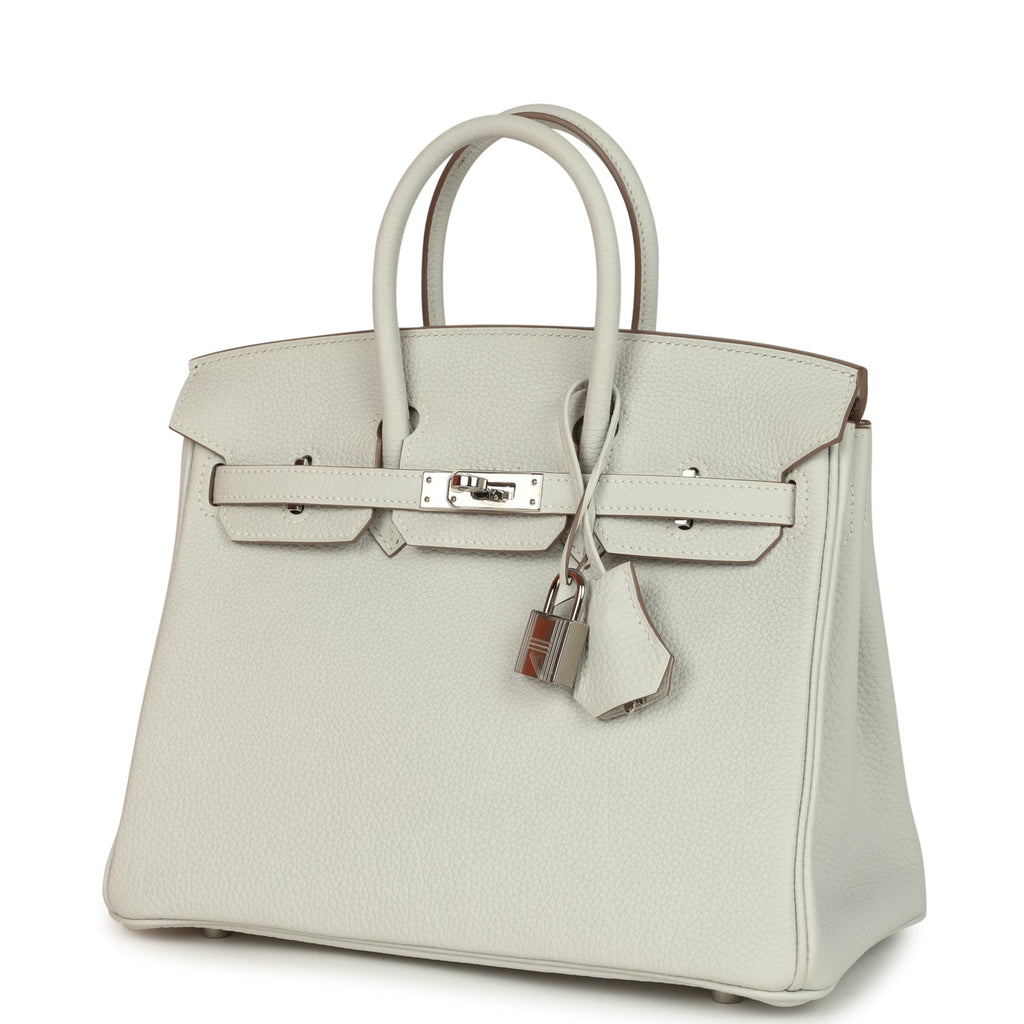 Hermes Birkin 25 Gris Pale Togo Palladium Hardware