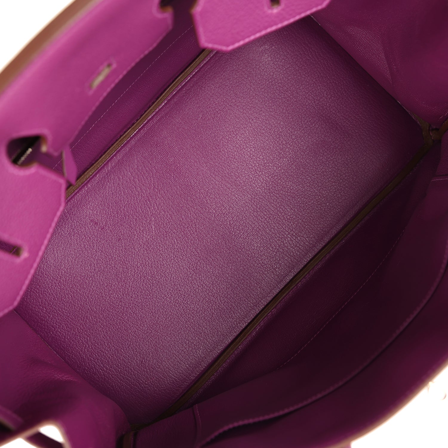 Pre-owned Hermes Birkin 35 Anemone Togo Palladium Hardware