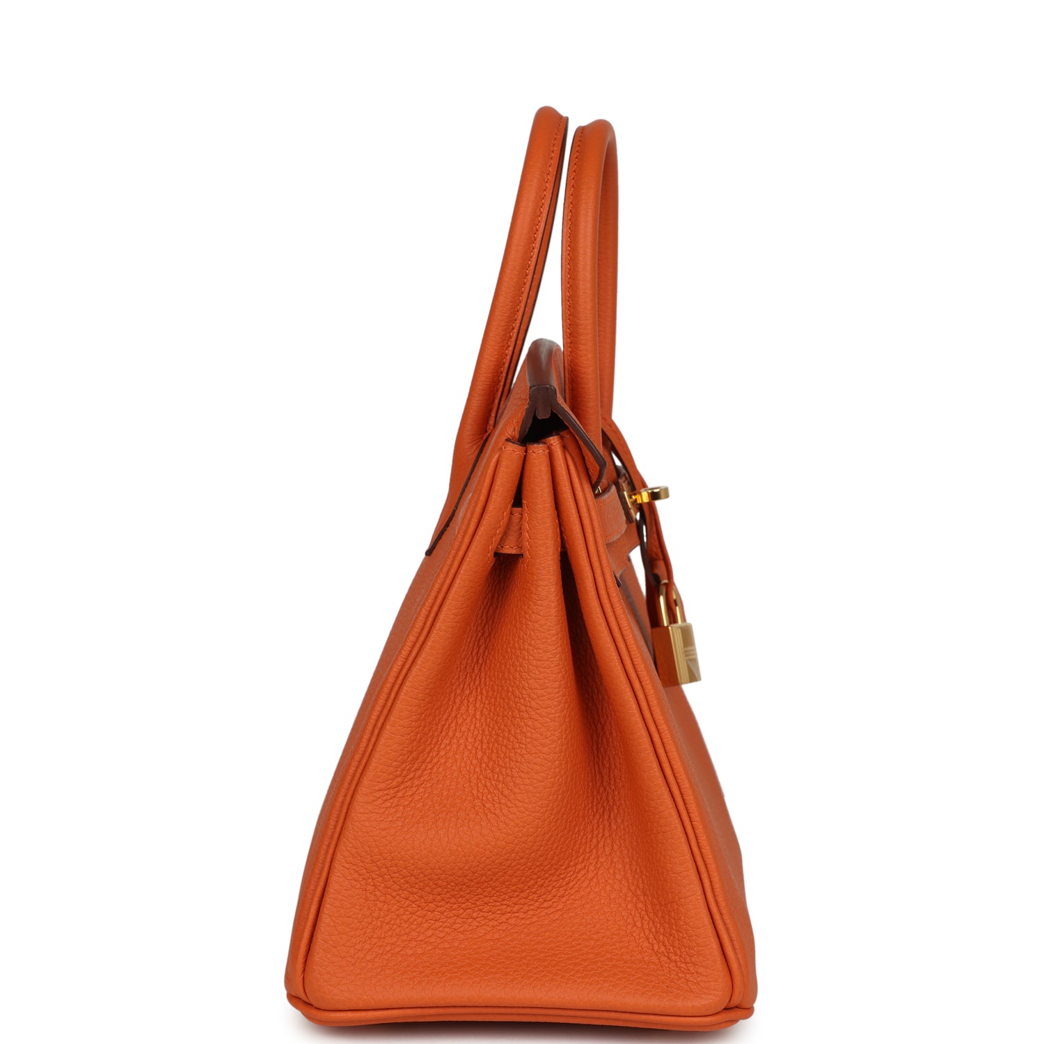 New Hermes Birkin 25 Orange Togo Gold Hardware