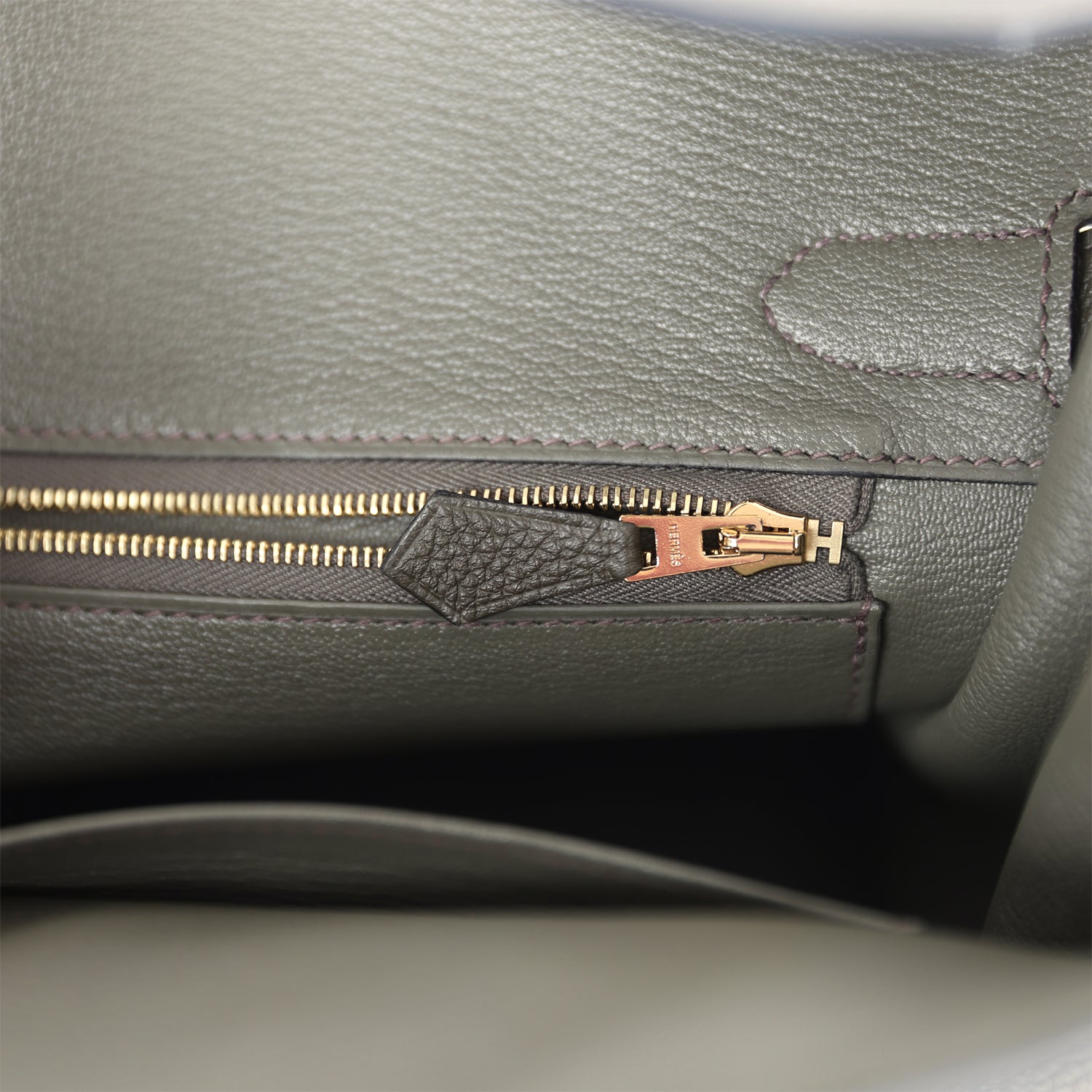 Hermes Birkin 30 Vert de Gris Togo Gold Hardware