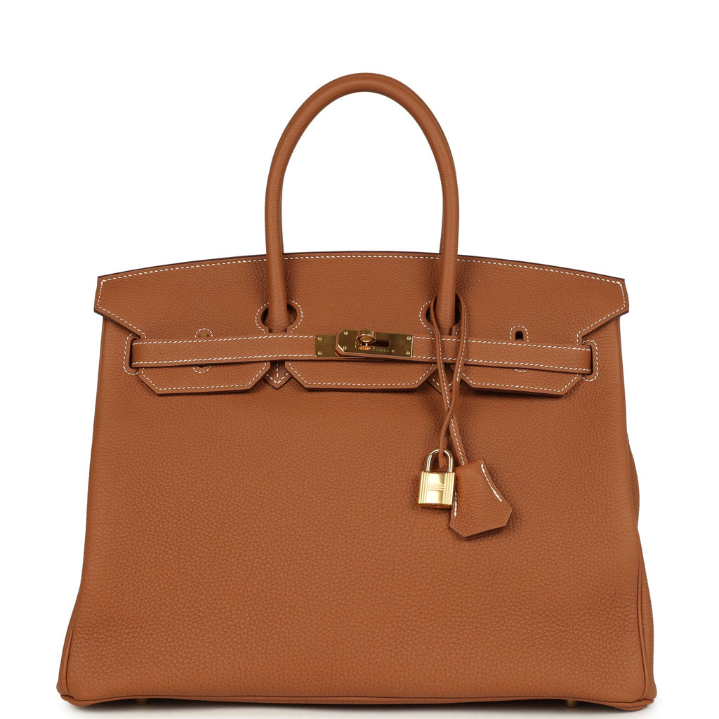 Hermes Birkin 35 Gold Togo Gold Hardware