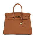 Hermes Birkin 35 Gold Togo Gold Hardware