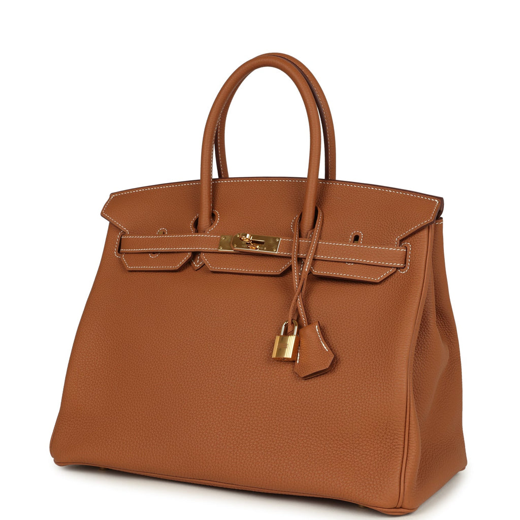Hermes Birkin 35 Gold Togo Gold Hardware