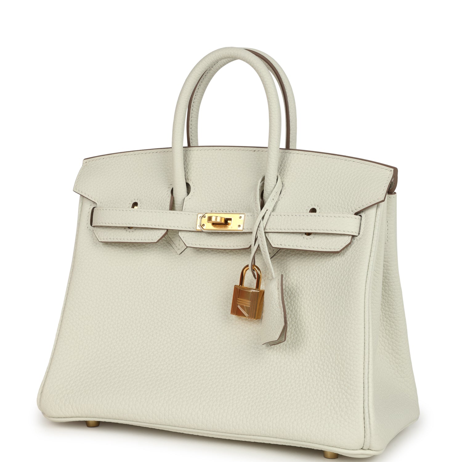 Hermes Birkin 25 Mushroom Togo Gold Hardware