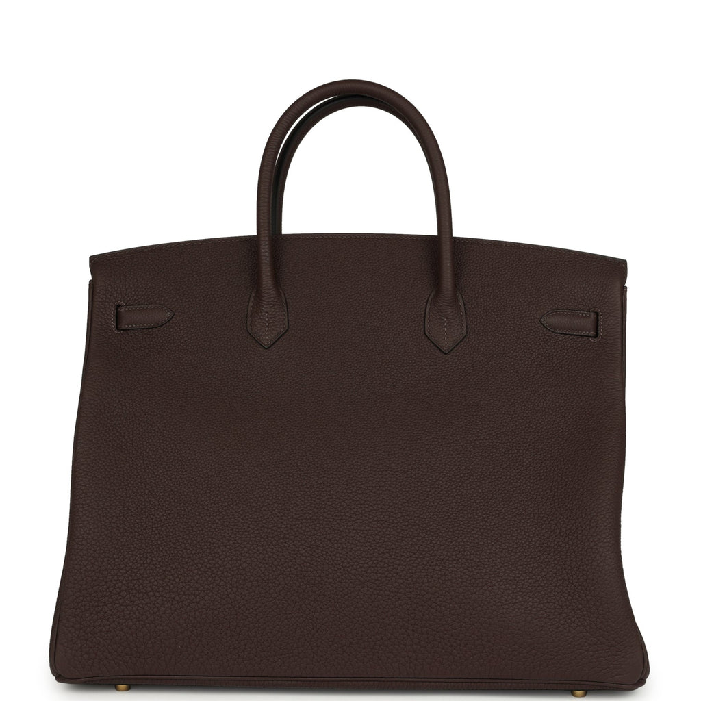 Hermes Birkin 40 Chocolate Togo Gold Hardware
