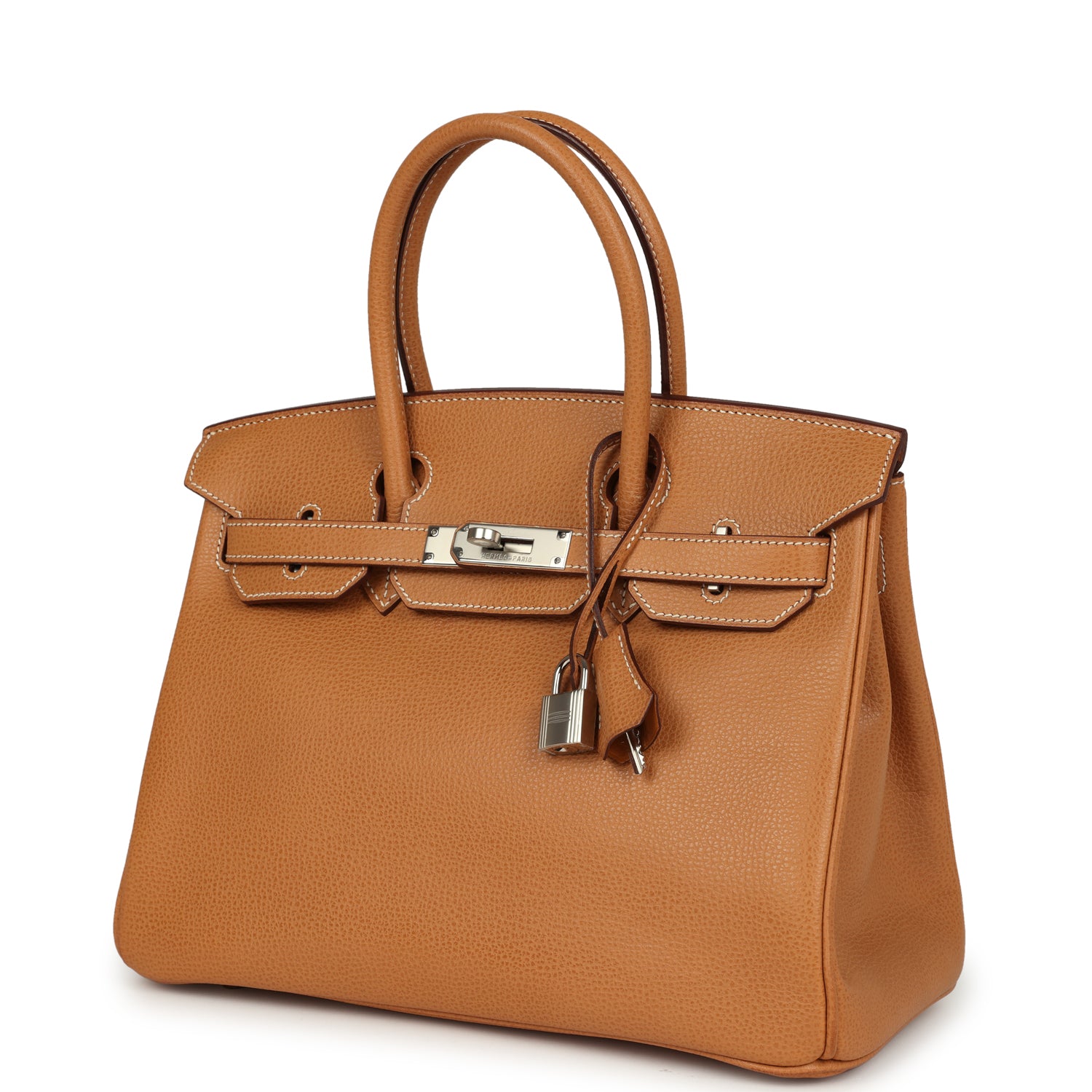 Hermes Birkin 30 Natural Vache Liegee Palladium Hardware