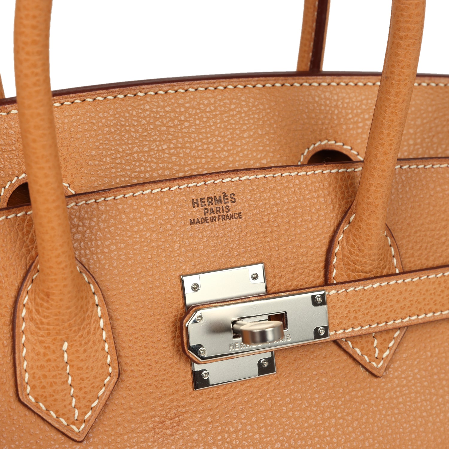 Hermes Birkin 30 Natural Vache Liegee Palladium Hardware