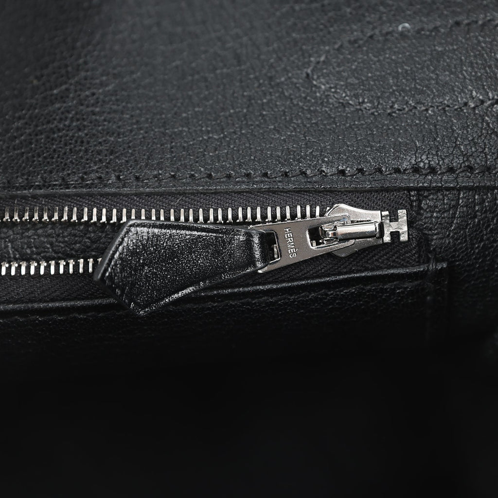 Hermes Birkin 30 Black Box Palladium Hardware