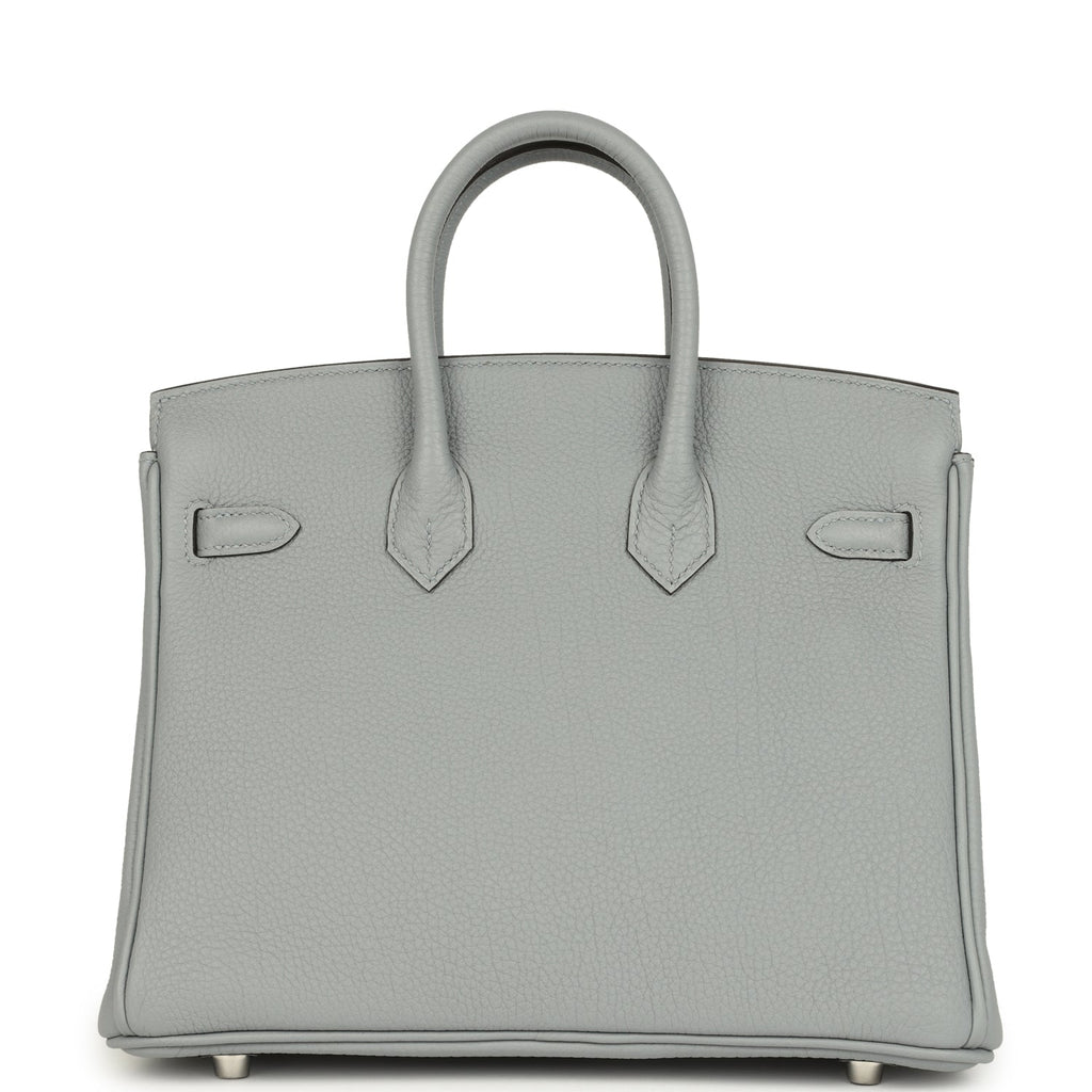 Hermes Birkin 25 Gris Pantin Togo Palladium Hardware