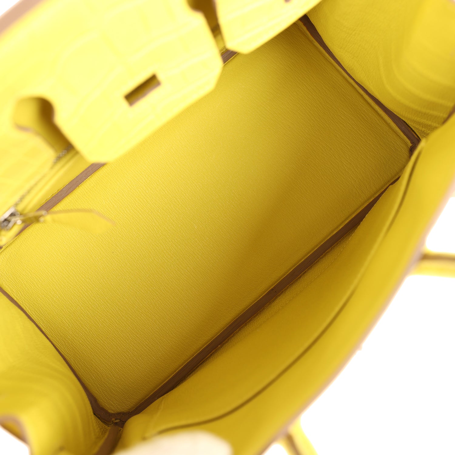 New Hermes Birkin 25 Lime Matte Alligator Palladium Hardware
