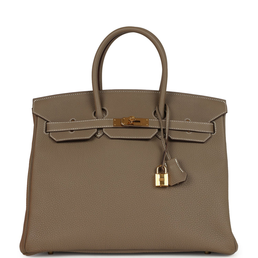 Hermes Birkin 35 Etoupe Togo Gold Hardware