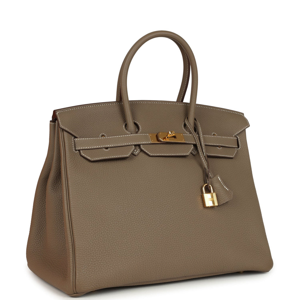 Hermes Birkin 35 Etoupe Togo Gold Hardware