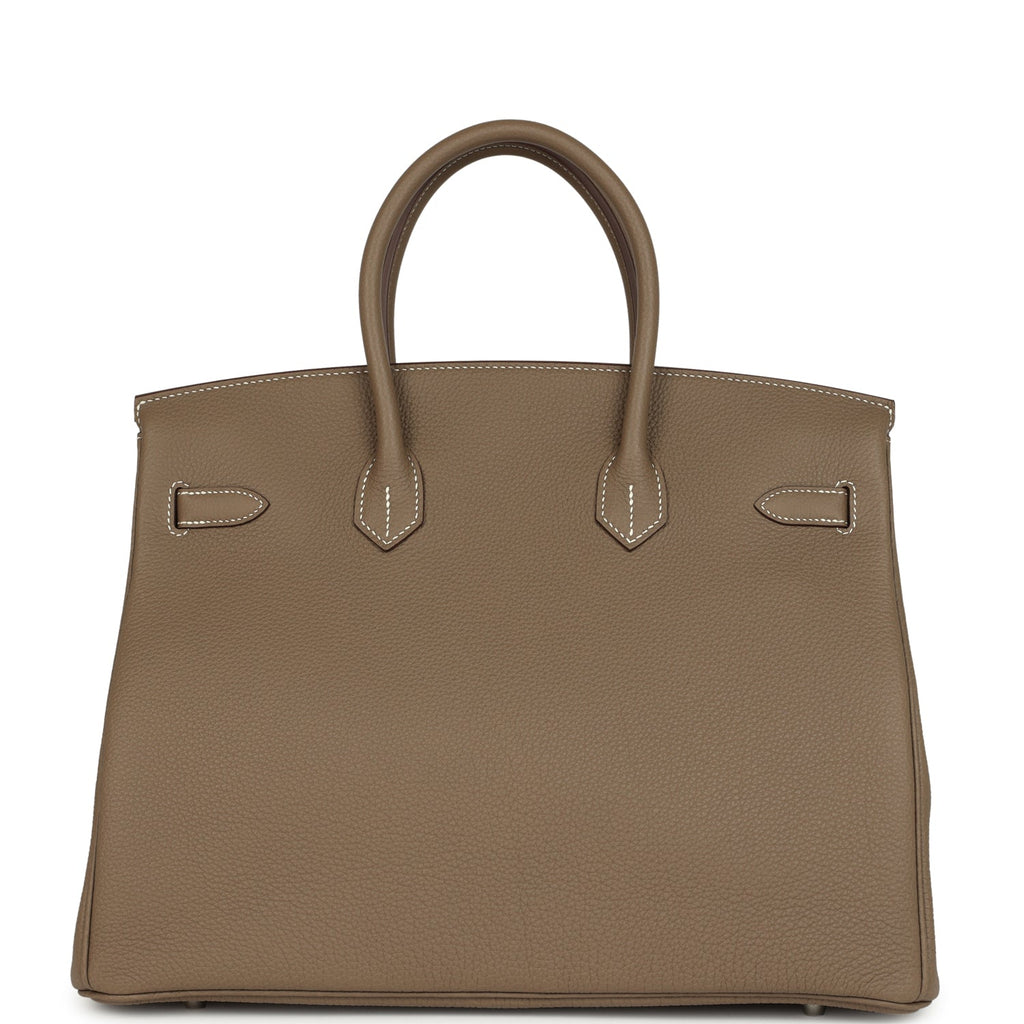 Hermes Birkin 35 Etoupe Togo Brushed Palladium Hardware