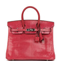 New Hermes Birkin 25 Fuchsia Varanus Niloticus Lizard Palladium Hardware
