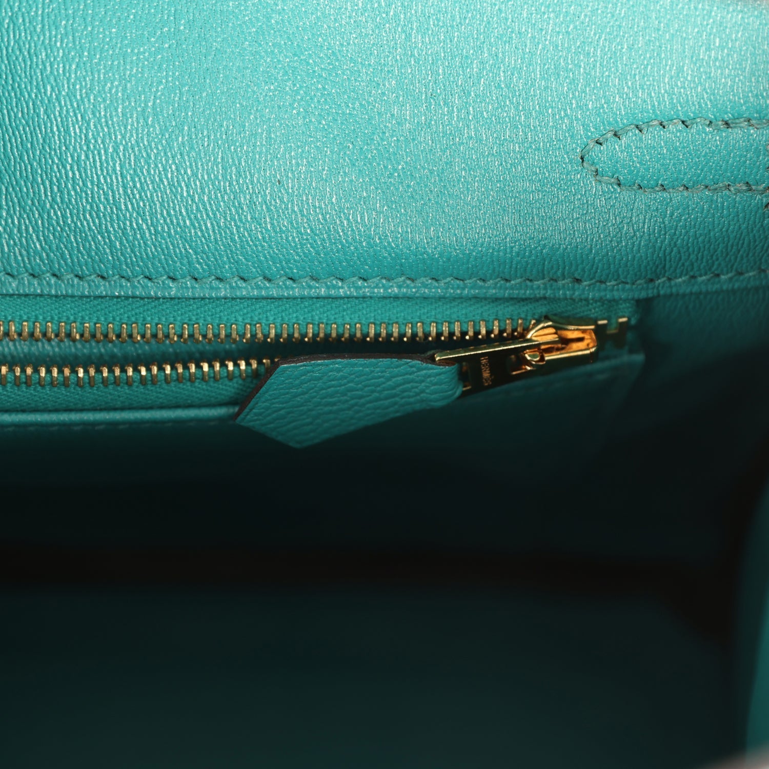 Hermes Birkin 25 Bleu Paon Matte Alligator Gold Hardware