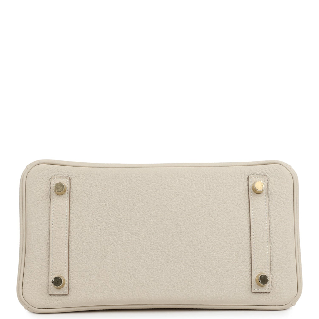 Hermes Birkin 25 Craie Togo Gold Hardware