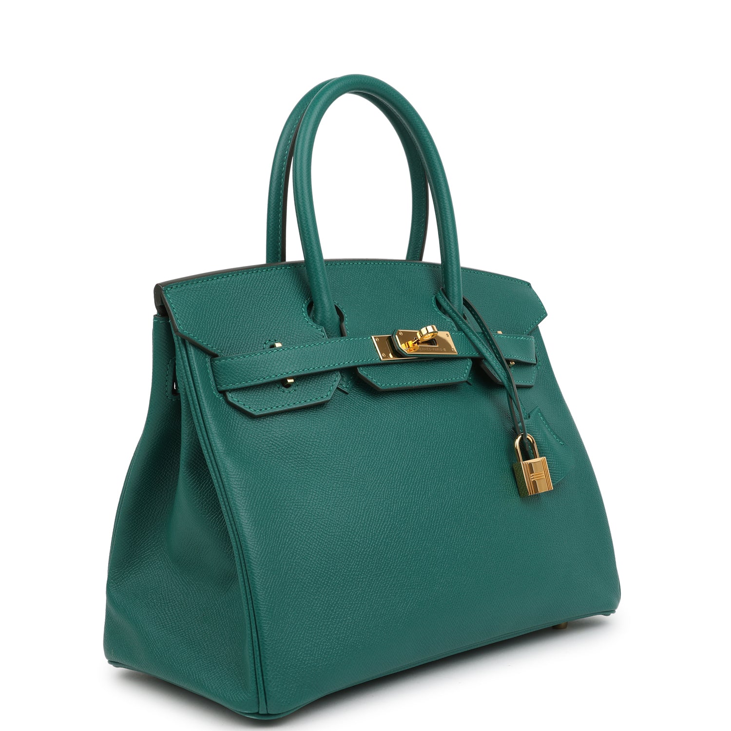 New Hermes Birkin 30 Malachite Epsom Gold Hardware