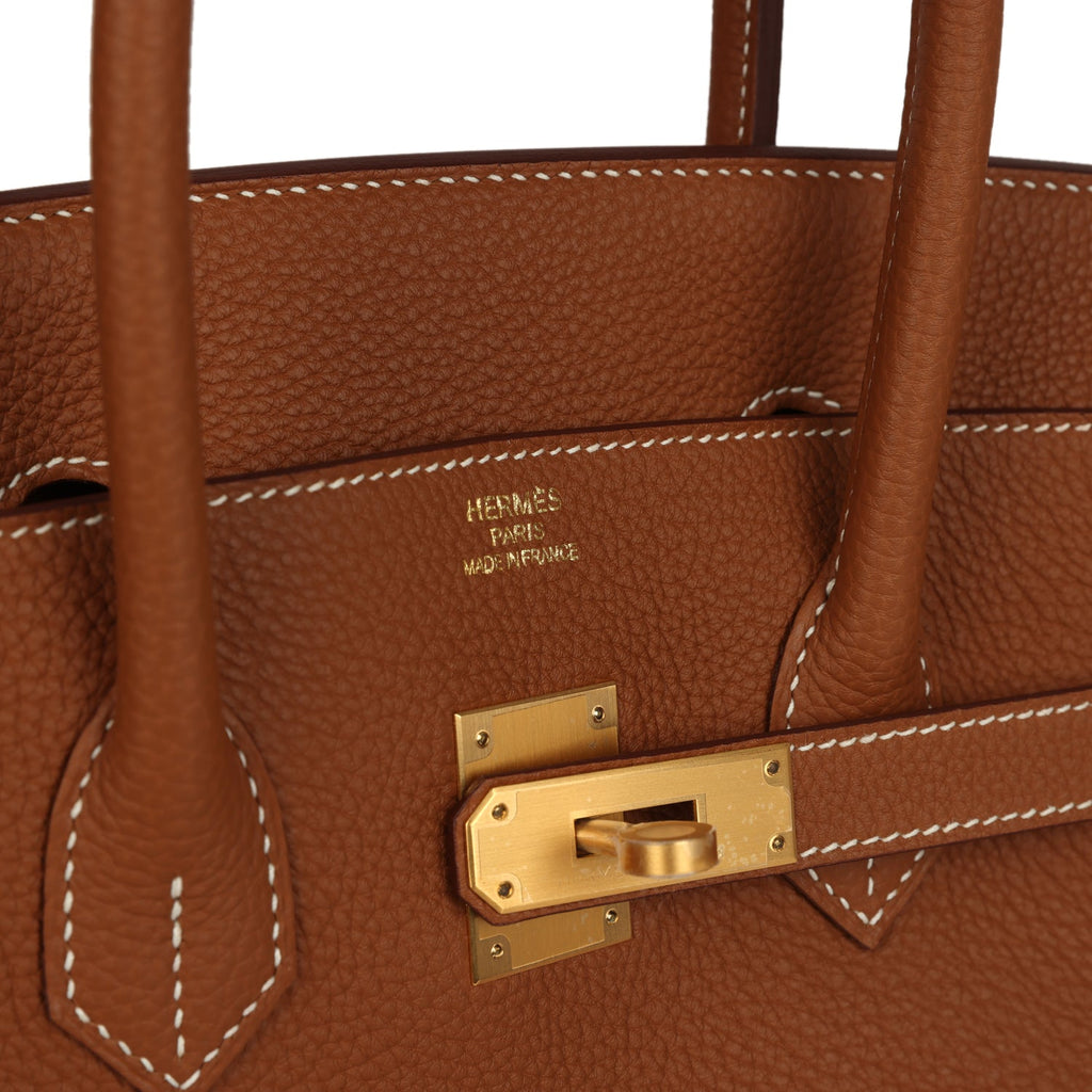 Hermes Birkin 35 Gold Togo Brushed Gold Hardware