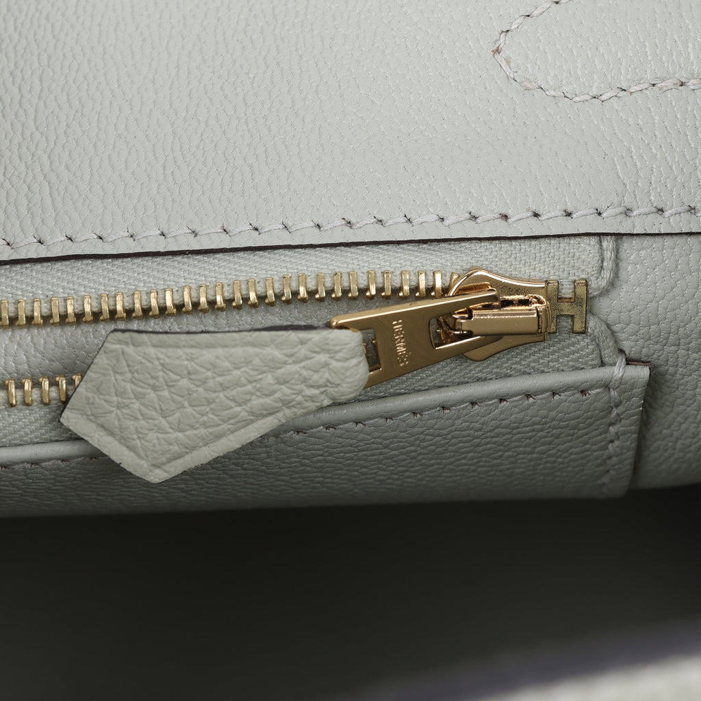 Hermes Birkin 25 Gris Neve Togo Gold Hardware