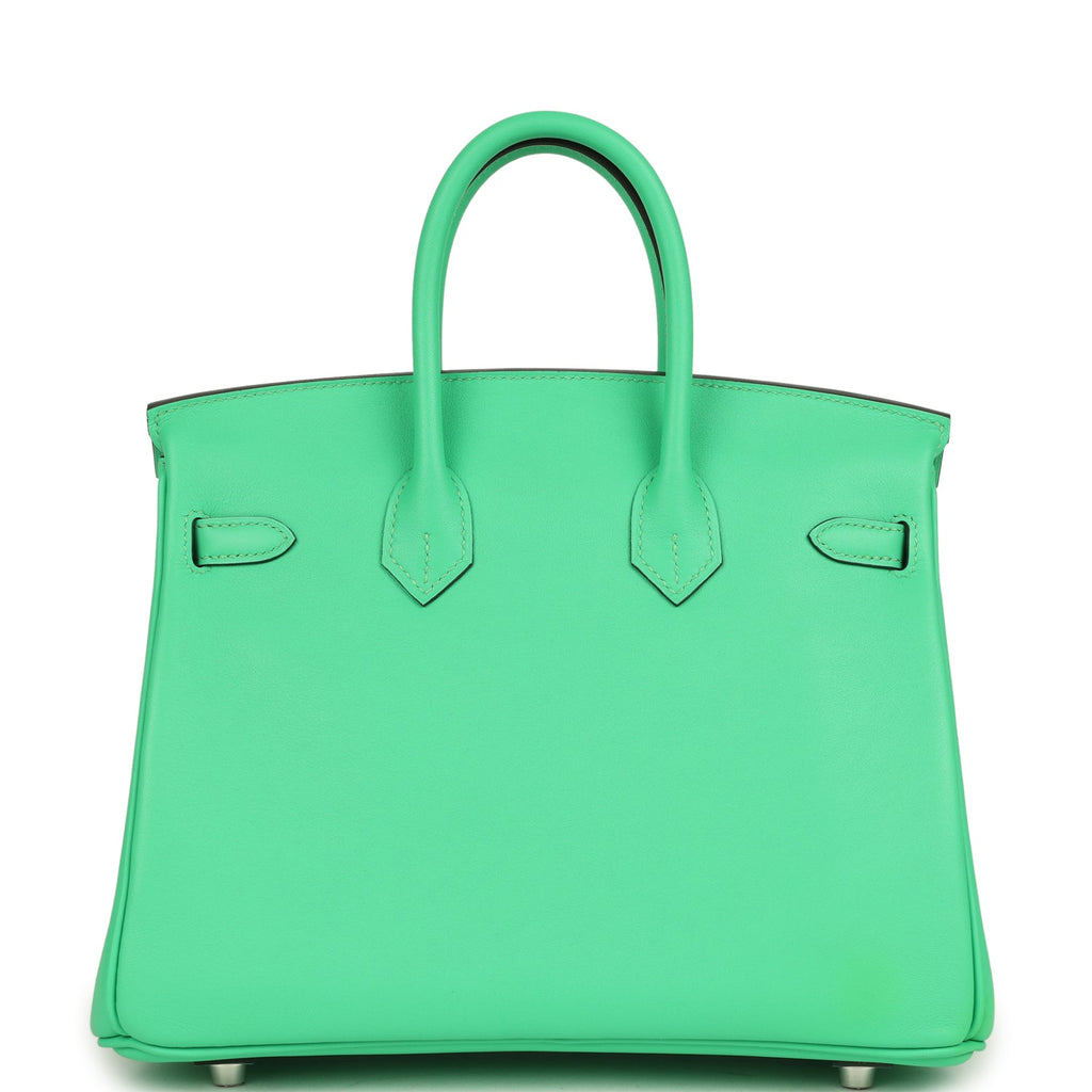 Hermes Birkin 25 Vert Comics Swift Palladium Hardware