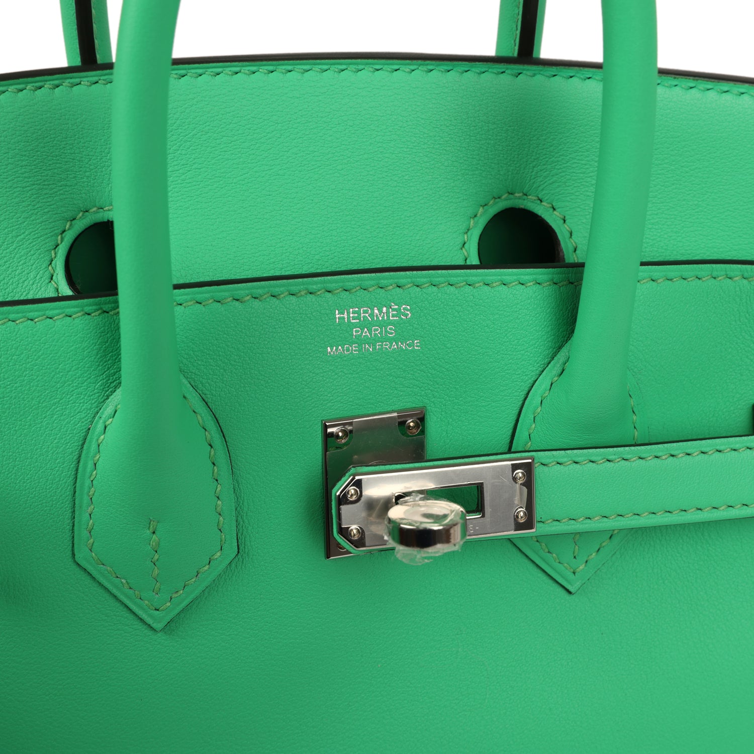 Hermes Birkin 25 Vert Comics Swift Palladium Hardware