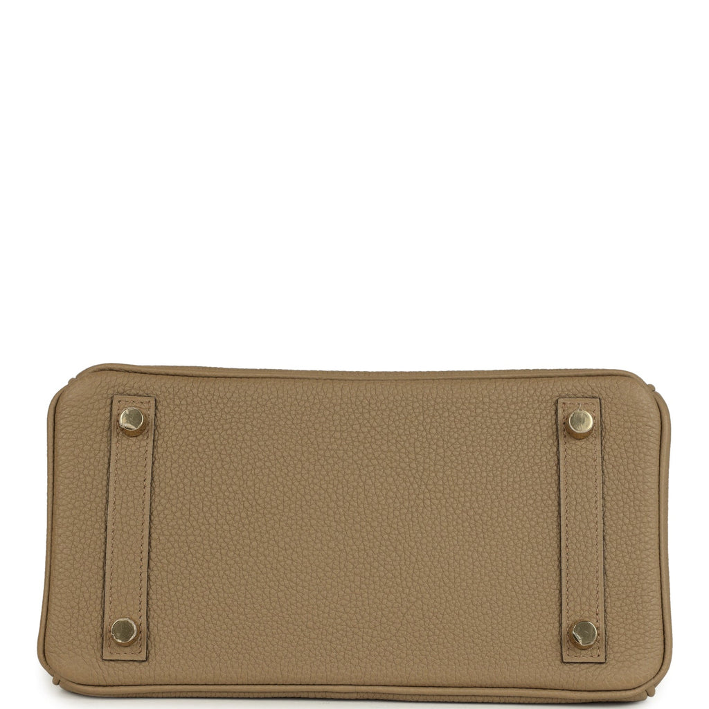 Hermes Birkin 25 Beige Marfa Togo Gold Hardware