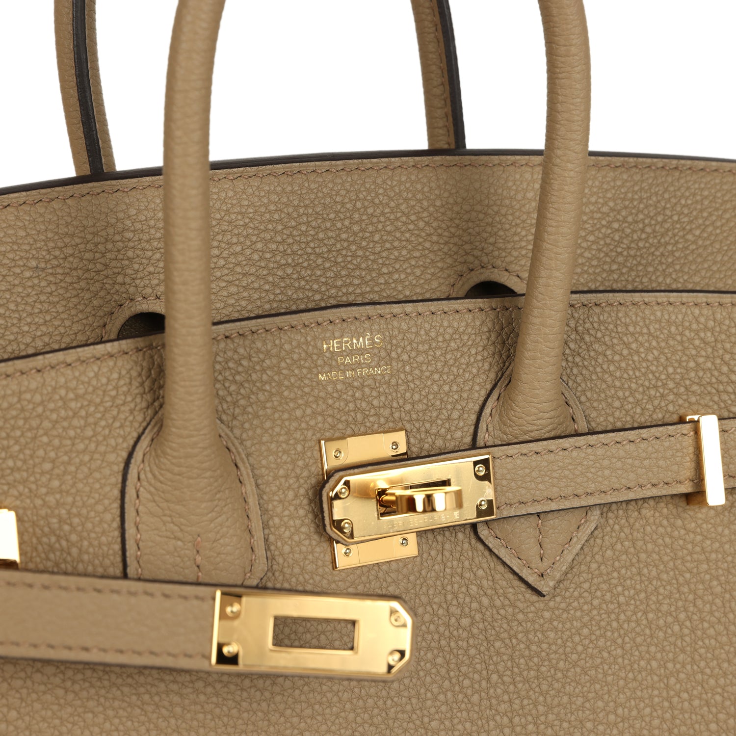 Hermes Birkin 25 Beige Marfa Togo Gold Hardware