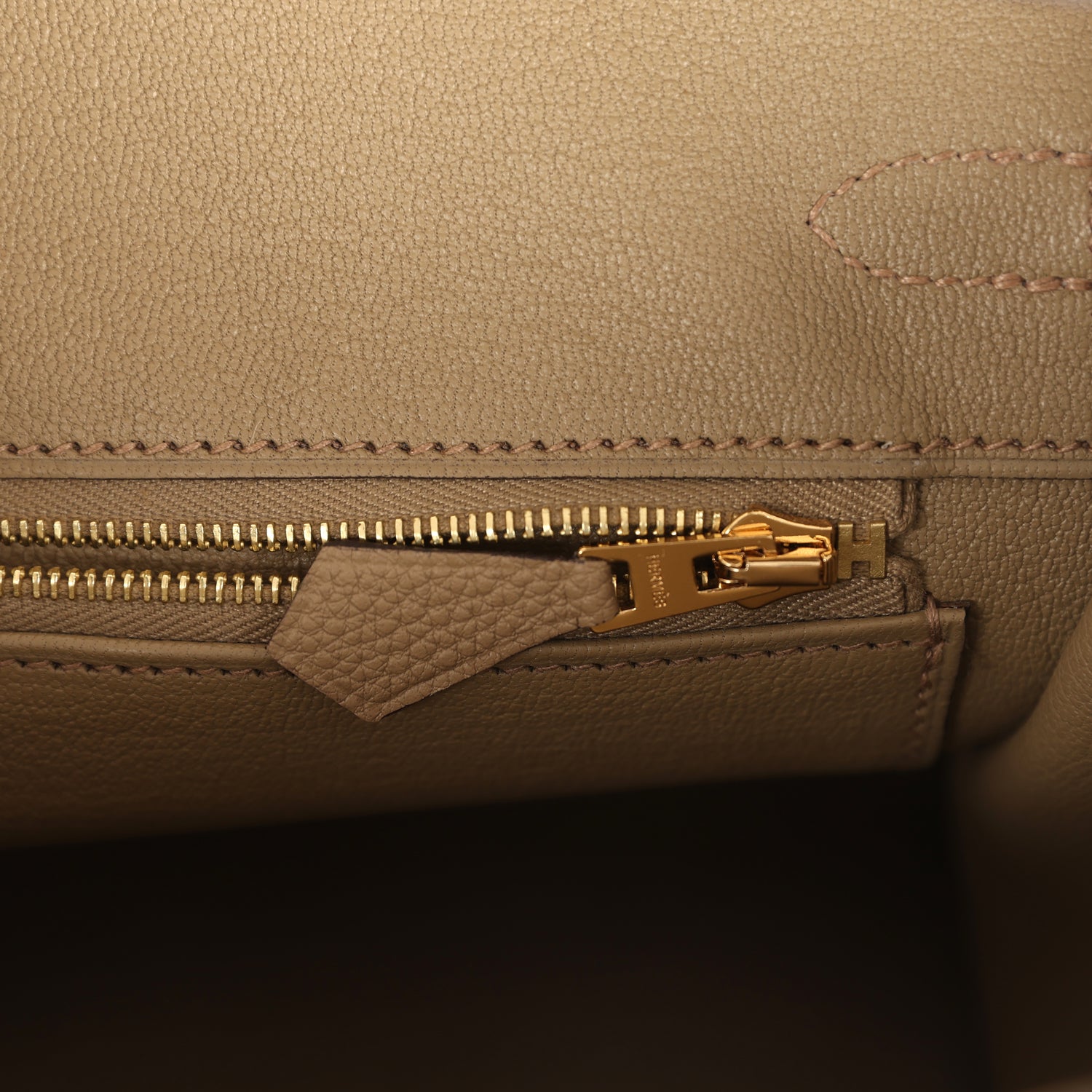 Hermes Birkin 25 Beige Marfa Togo Gold Hardware