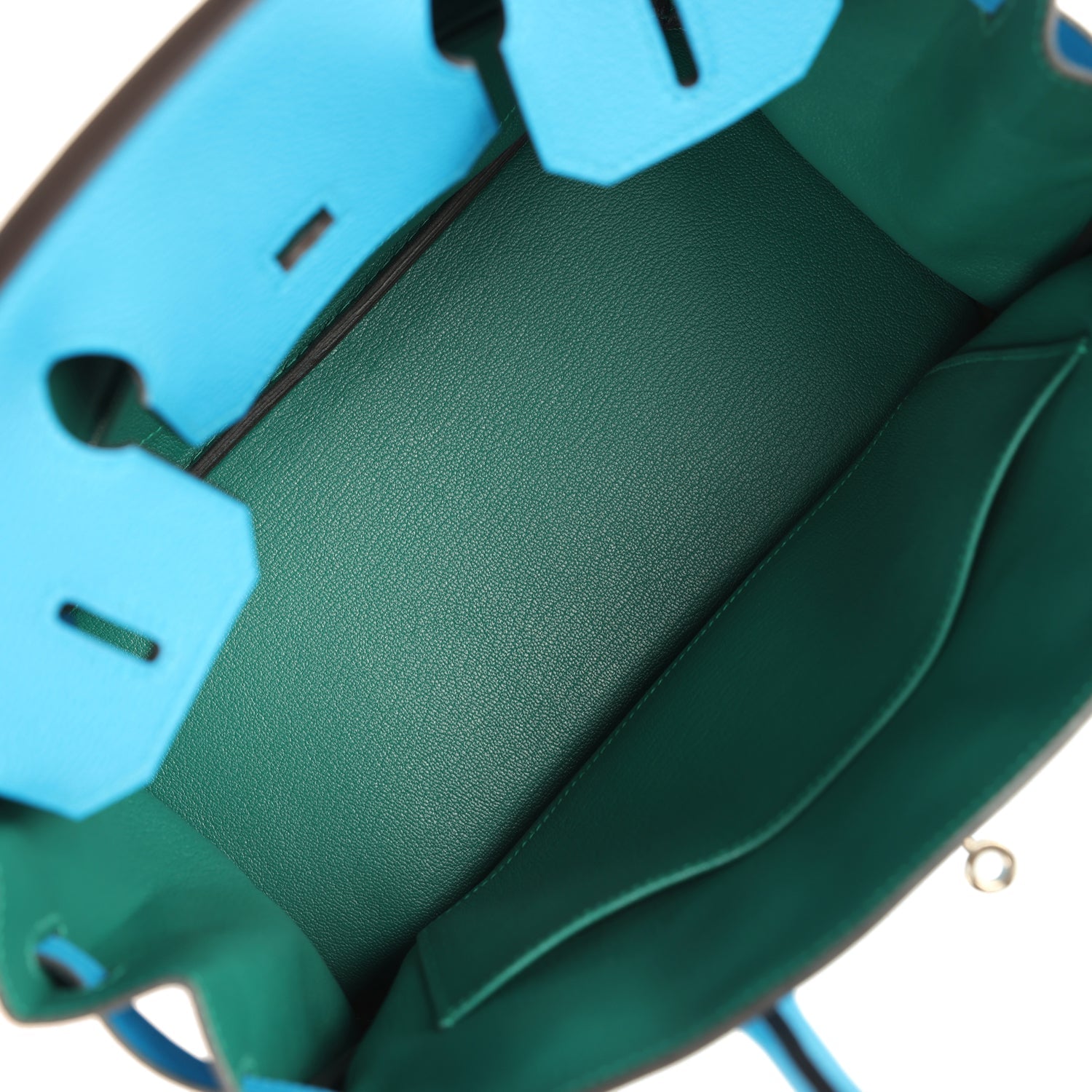 Hermes Birkin 30 Bleu Zanzibar Verso Togo Palladium Hardware