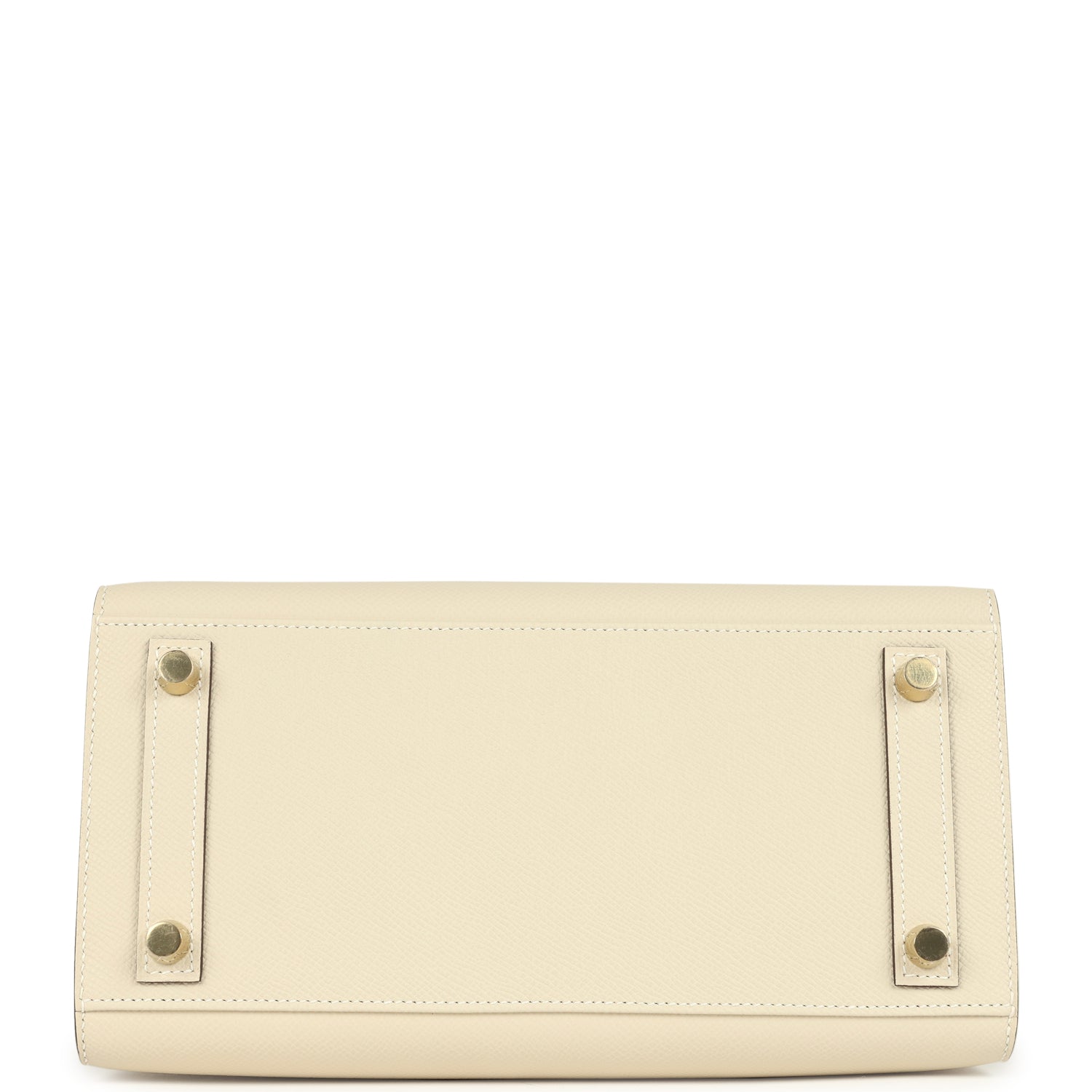 Hermes Special Order (HSS) Birkin Sellier 25 Craie Verso Epsom Brushed Gold Hardware