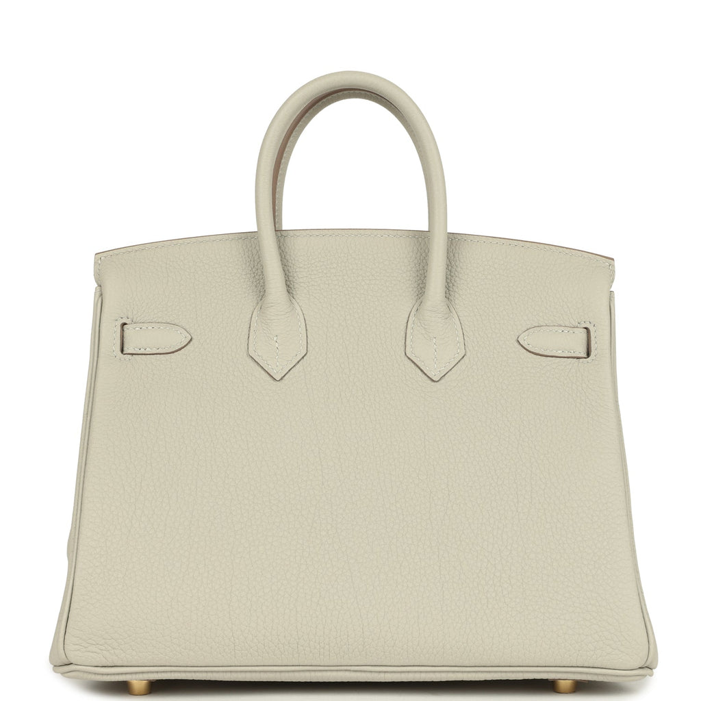Hermes Birkin 25 Gris Perle Togo Gold Hardware