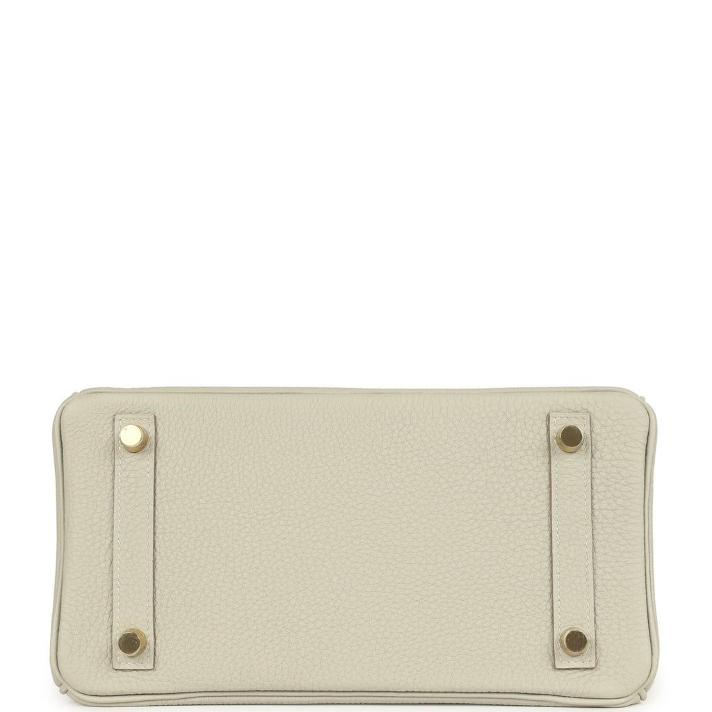 Hermes Birkin 25 Gris Perle Togo Gold Hardware