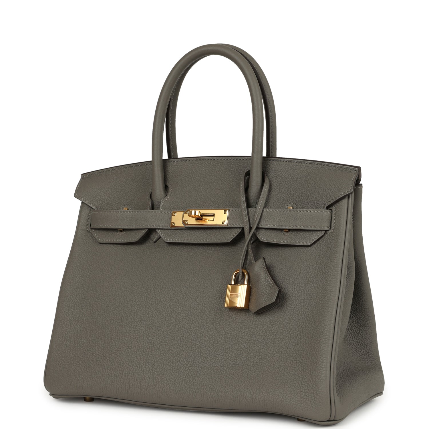 Hermes Birkin 30 Gris Meyer Togo Gold Hardware