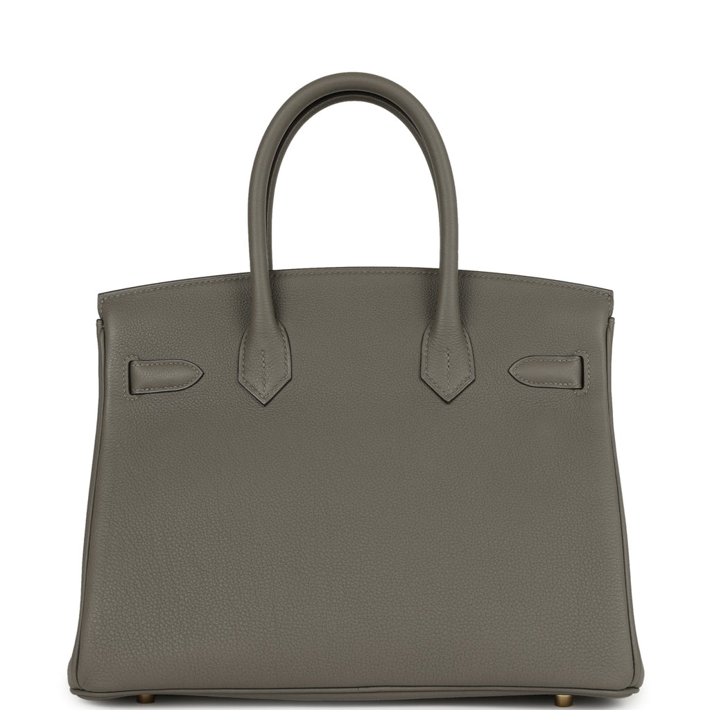 Hermes Birkin 30 Gris Meyer Togo Gold Hardware